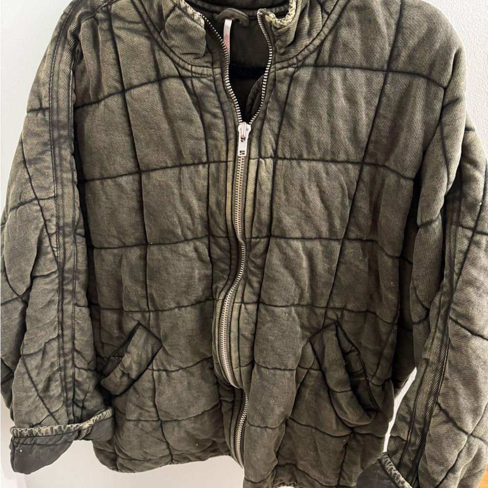 Free People Quilted Dolman Jacket